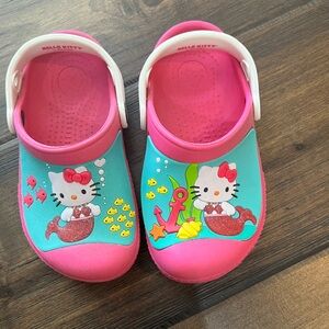 Authentic Hello Kitty pink Mermaid Crocs